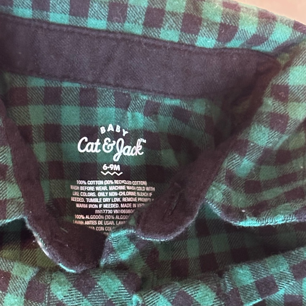 Baby Boys Dark Green Corduroy Overalls Set | Size 6-9m - Picture 8 of 8